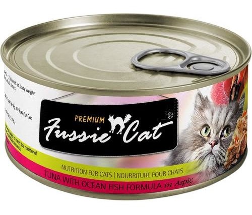 Fussie Cat Premium Tuna with Ocean Fish in Aspic Wet Cat Food