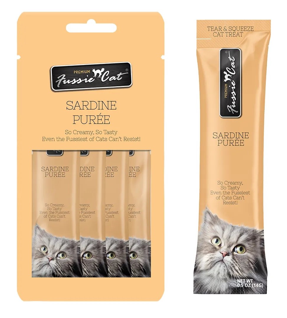 Fussie Cat Sardine Puree Cat Treat