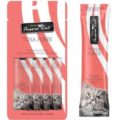 Fussie Cat Treat Puree Tuna Aspic 4 Pack
