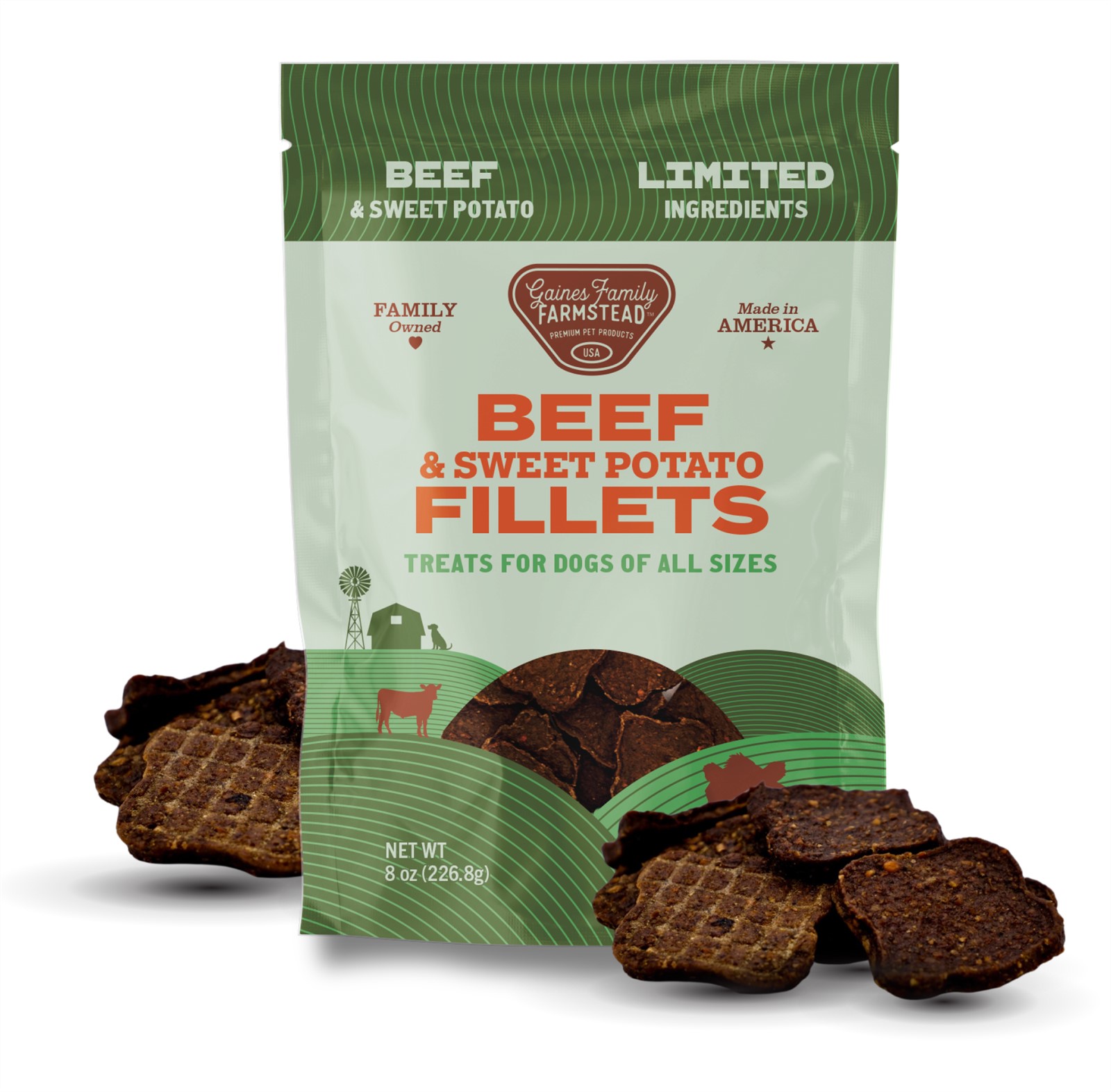 Gaines Family Sweet Potato and Beef Fillets Dog Treats