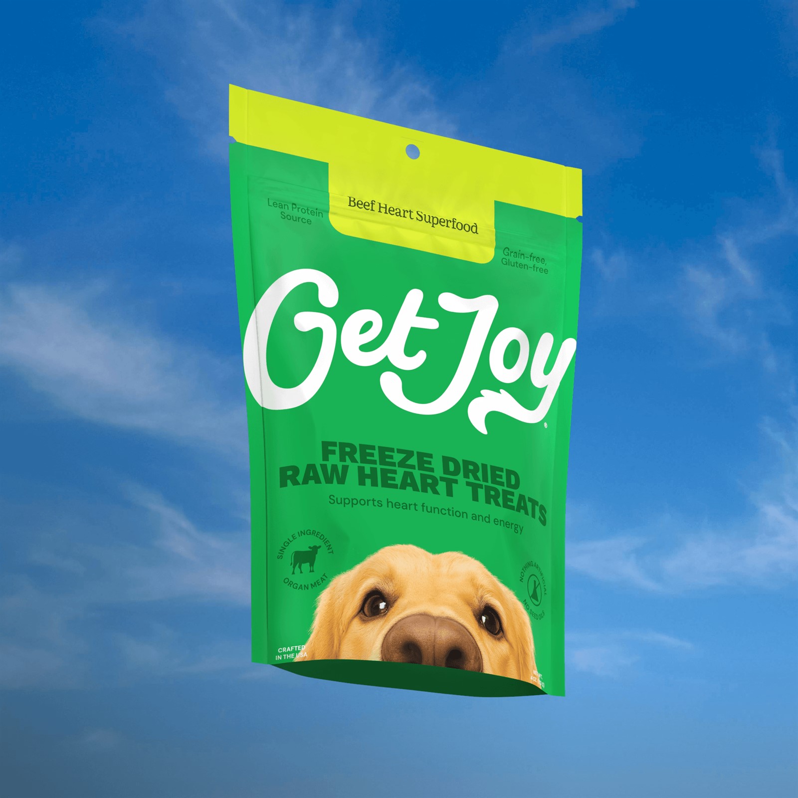 Get Joy Endurance Freeze Dried Beef Heart Dog Treats