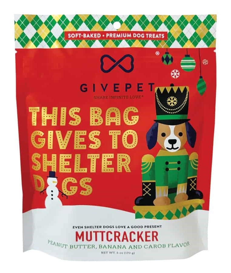GivePet Holiday Dog Treat Soft Chew Muttcracker