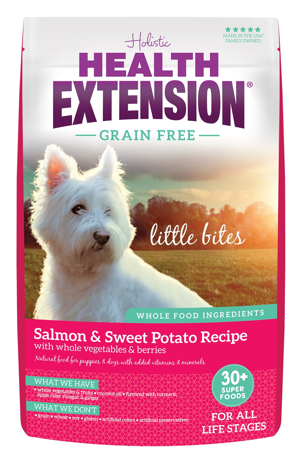 Health Extension Little Bites Grain Free Salmon Recipe Dry Dog Food