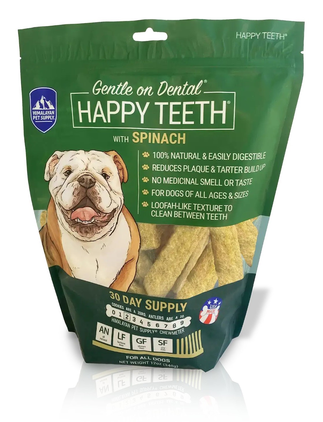 Himalayan Dog Chew Happy Teeth Spinach Flavor