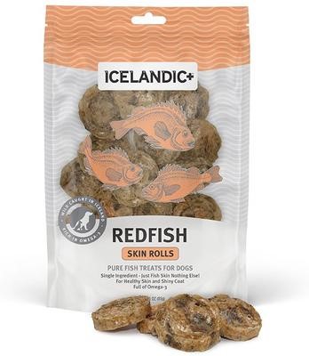 Icelandic Redfish Skin Rolls Dog Treat 