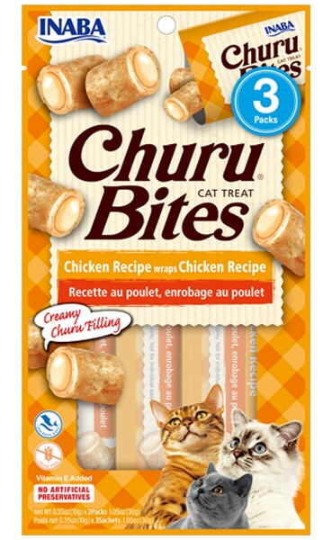 Inaba Churu Bites Chicken Recipe Wraps