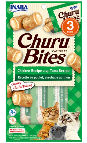 Inaba Churu Bites Chicken Recipe Wraps Tuna