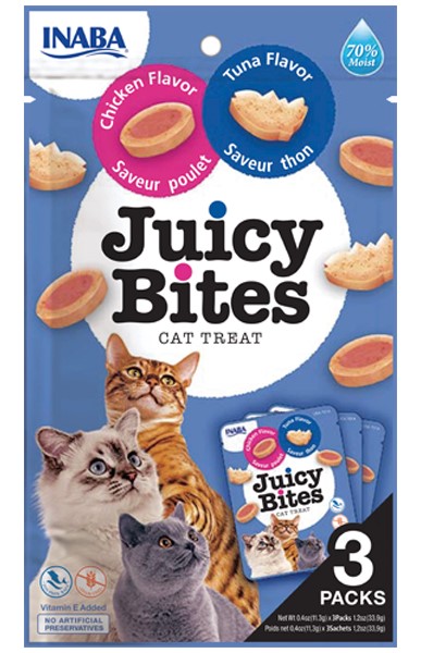 Inaba Ciao Juicy Bites Tuna and Chicken Flavor