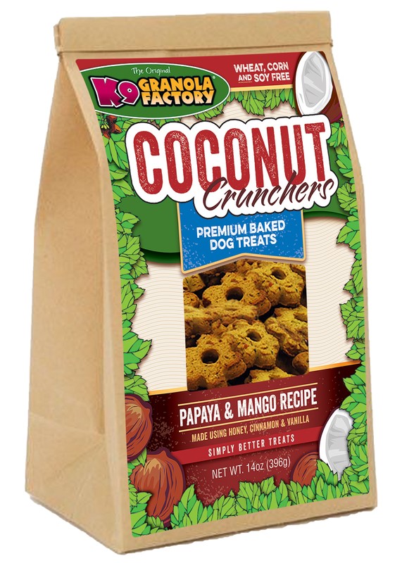 K9 Granola Factory Coconut Crunchers Papaya and Mango