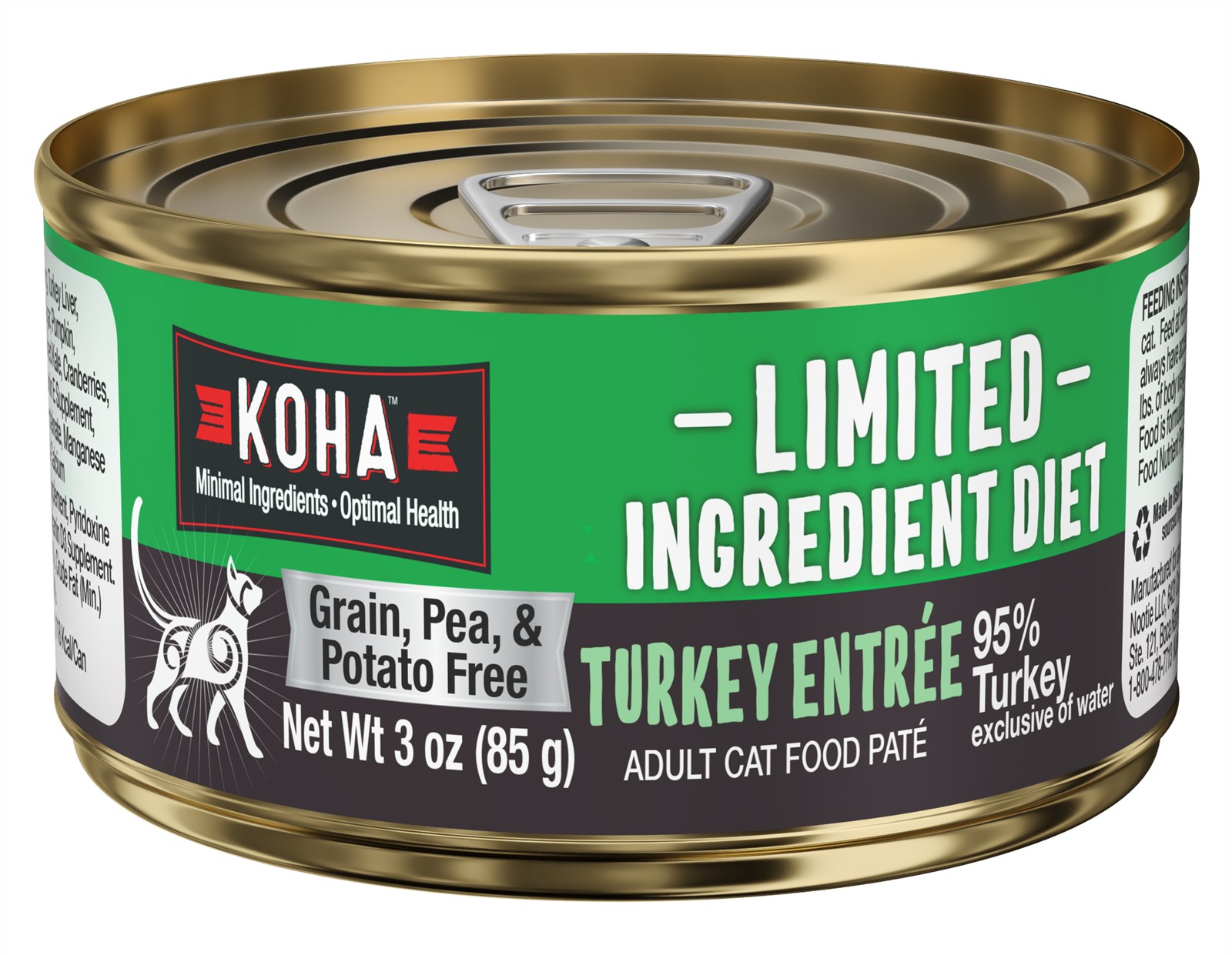 Koha Limited Ingredient Turkey Pate Wet Cat Food