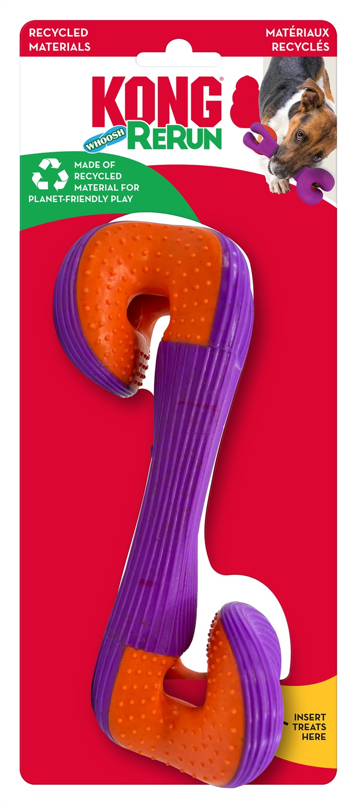 KONG Rerun Whoosh Bone Assorted Dog Toy