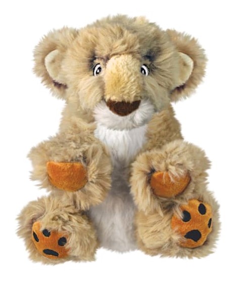 KONG Scampers Lion Squeaky Dog Plush Toy