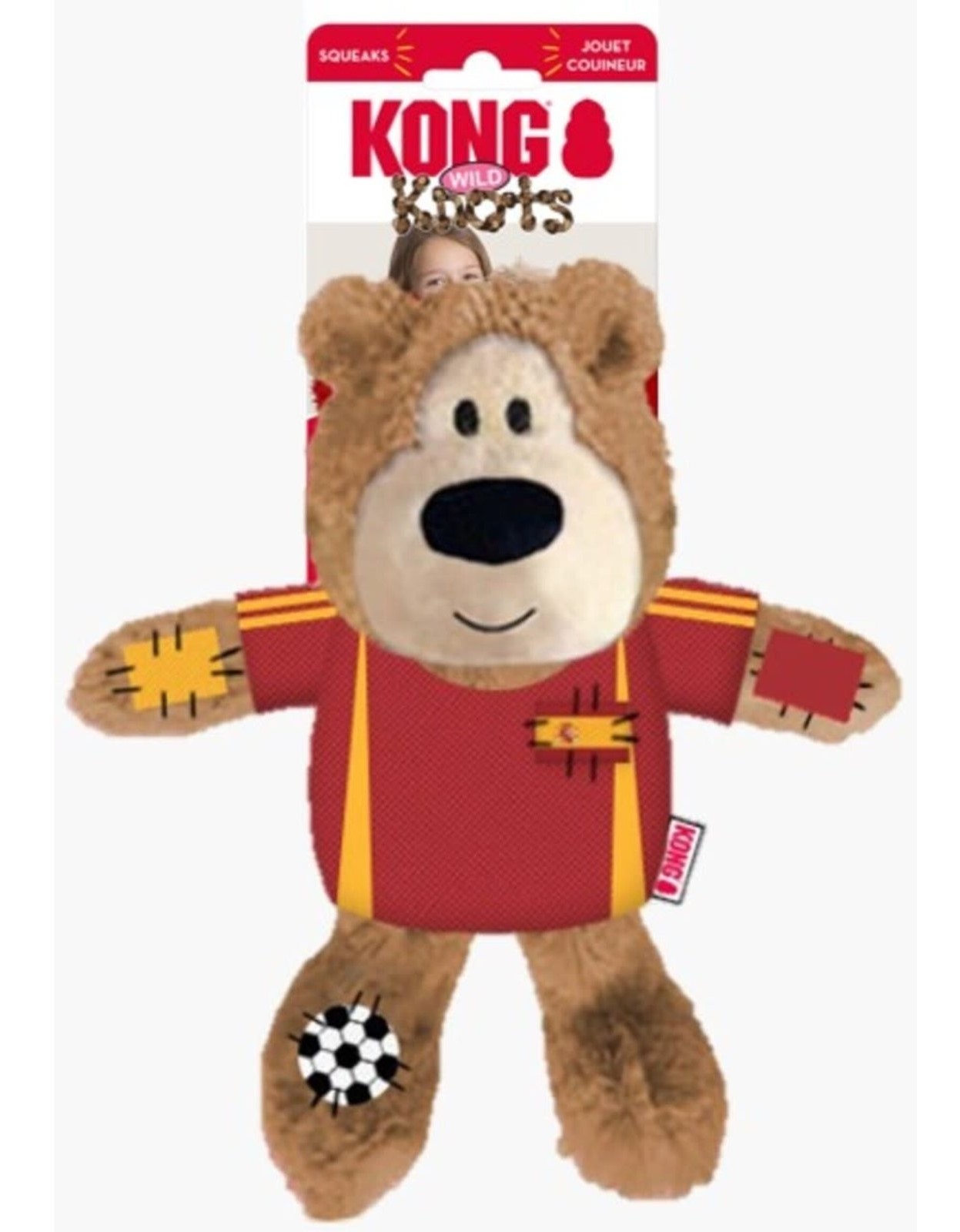 Kong Wild Knots Sport Spain Bear Medium Dog Toy
