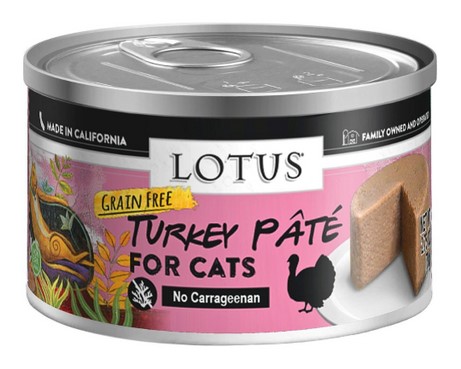 Lotus Turkey and Vegetable Pate Grain Free Canned Cat Food
