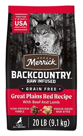 Merrick Backcountry Grain Free Raw Infused Great Plains Red Meat Adult