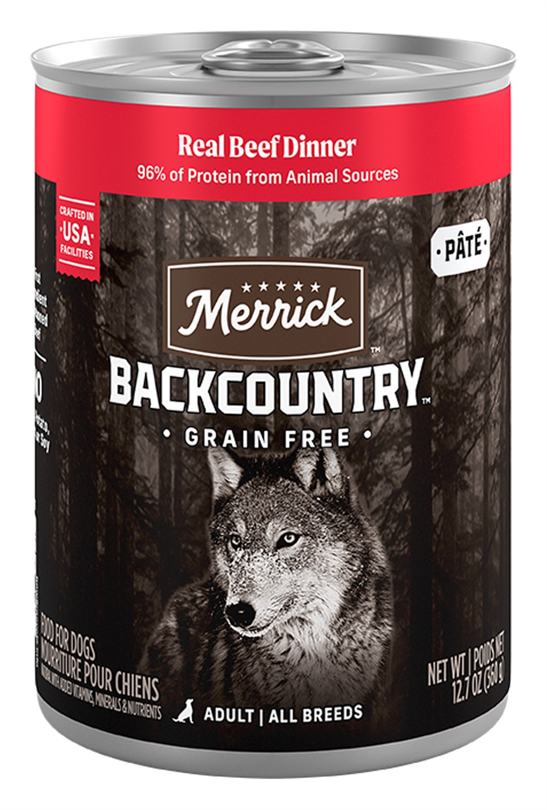 Merrick Backcountry Grain Free Real Beef Canned Dog Food