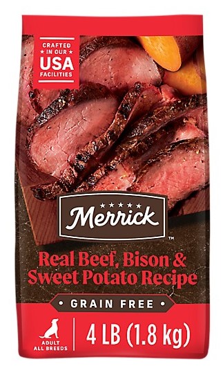 Merrick Grain Free Real Buffalo and Sweet Potato Dry Recipe