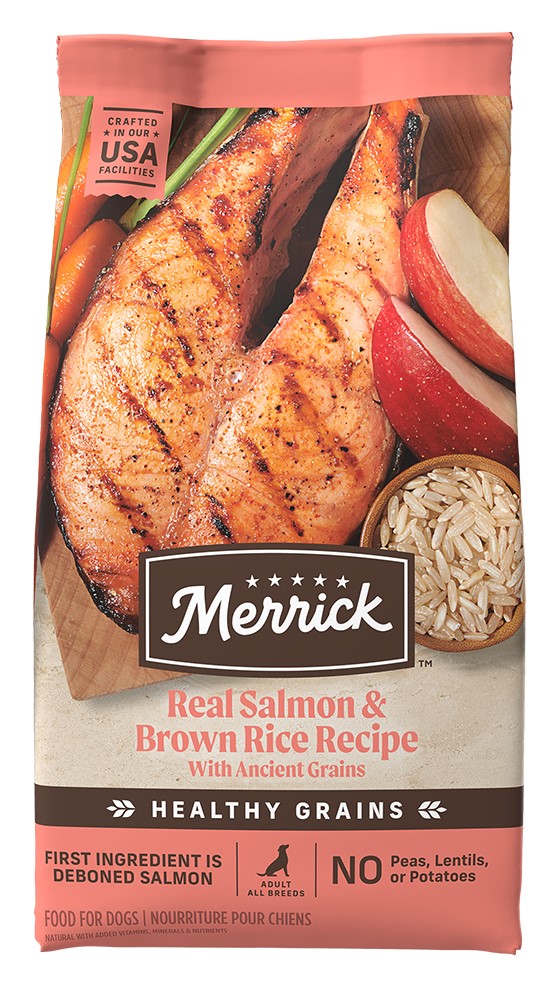 Merrick Healthy Grains Real Salmon and Brown Rice Recipe Dry Dog Food