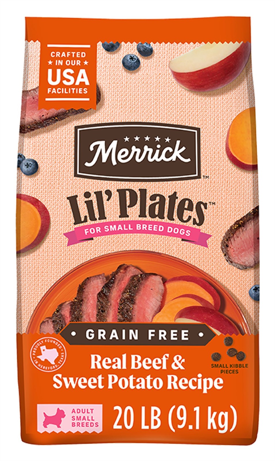 Merrick Lil Plates Grain Free Real Texas Beef and Sweet Potato Recipe