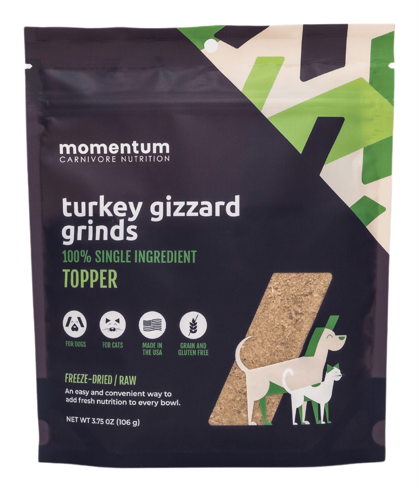 Momentum Dog Food Topper Turkey Gizzard 