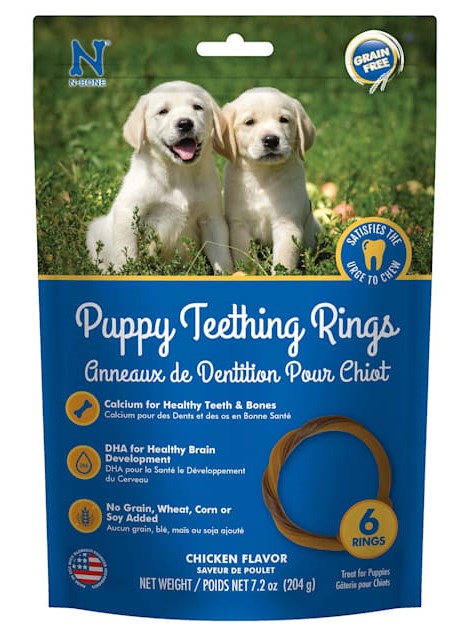 N Bone Puppy Teething Ring Blueberry BBQ Flavor Grain Free Dog Treats