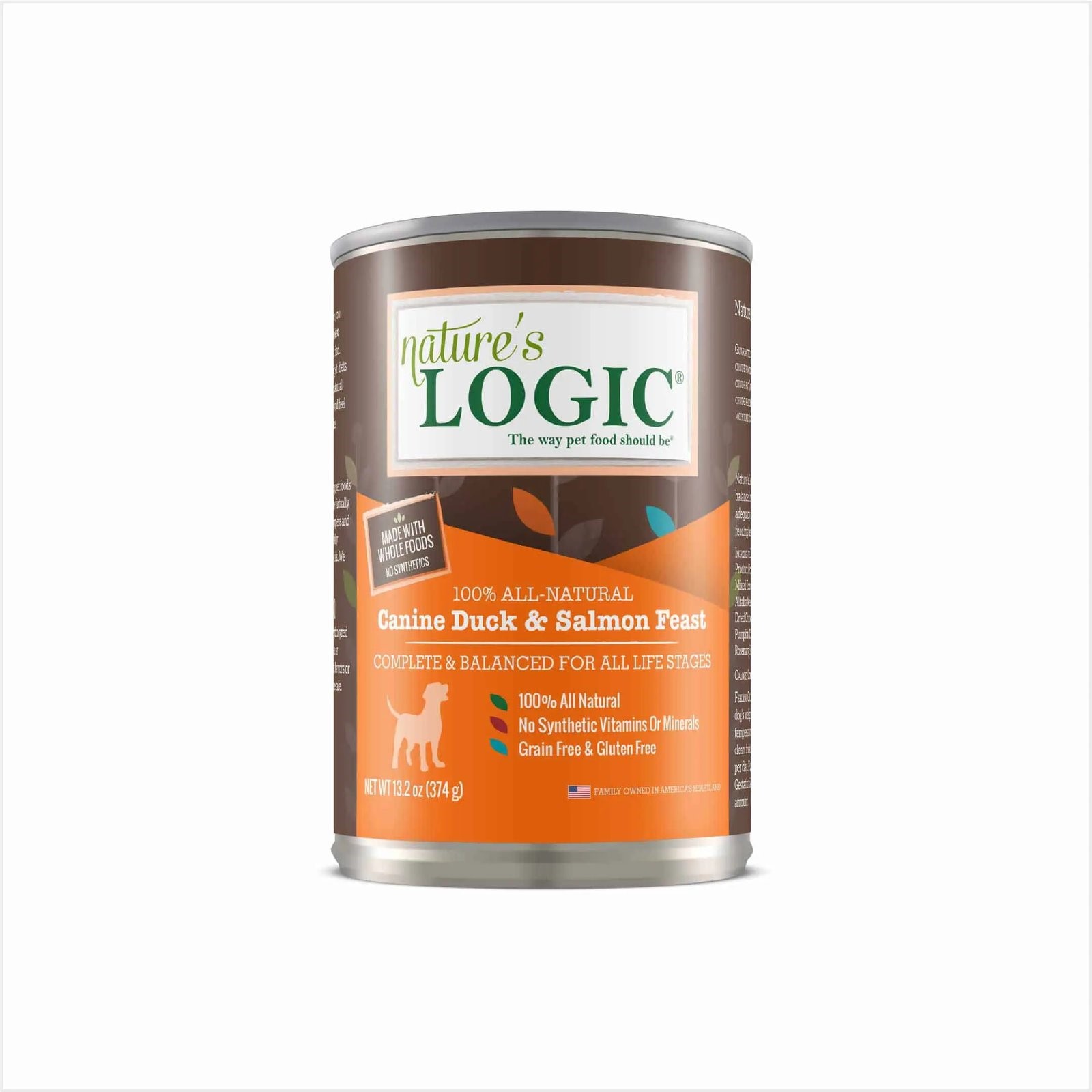 Natures Logic Duck and Salmon Cans