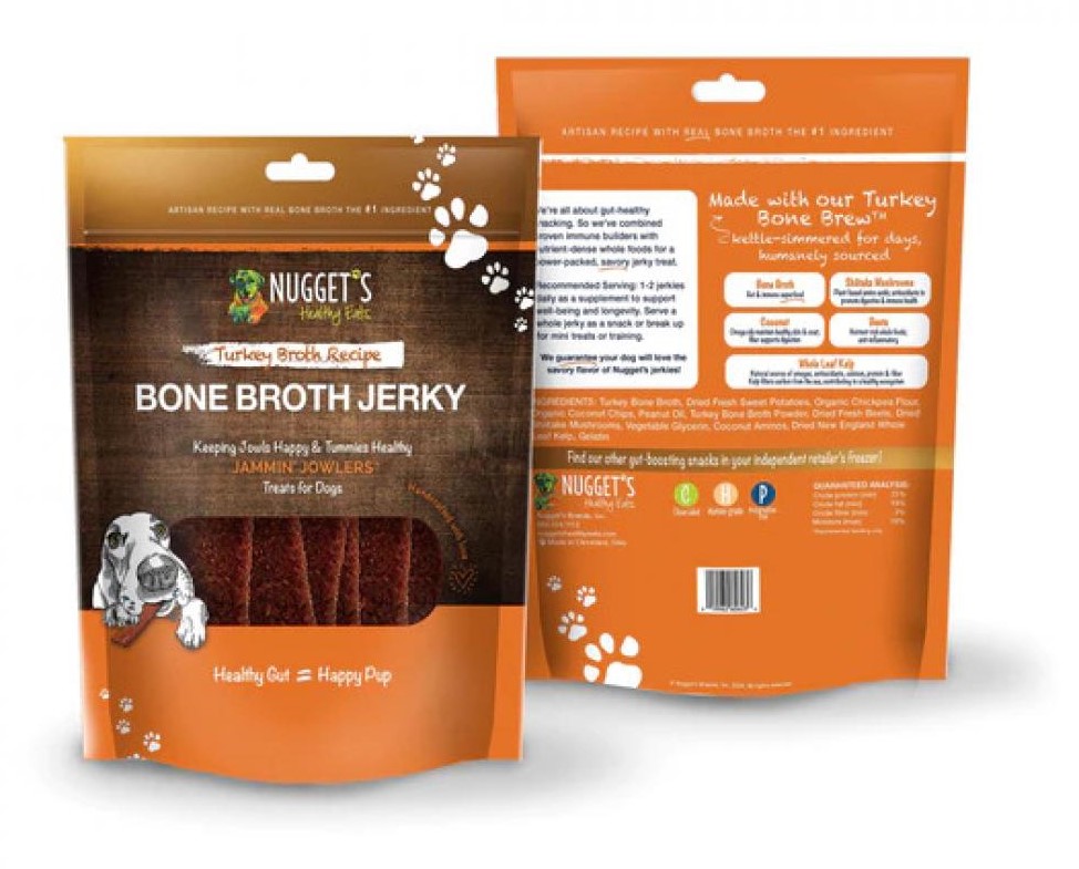 Nuggets Dog Treat Bone Broth Jerky Turkey Broth 