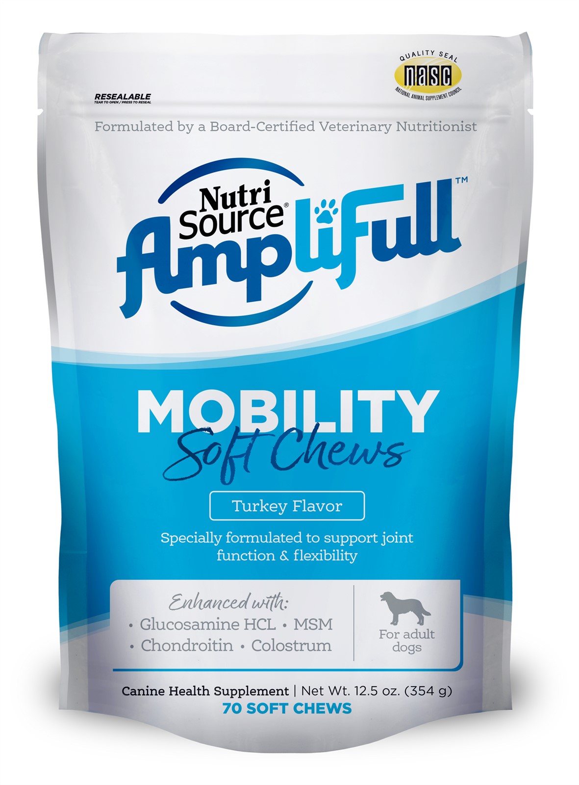 NutriSource Amplifull Soft Chew Mobility Dog Treats