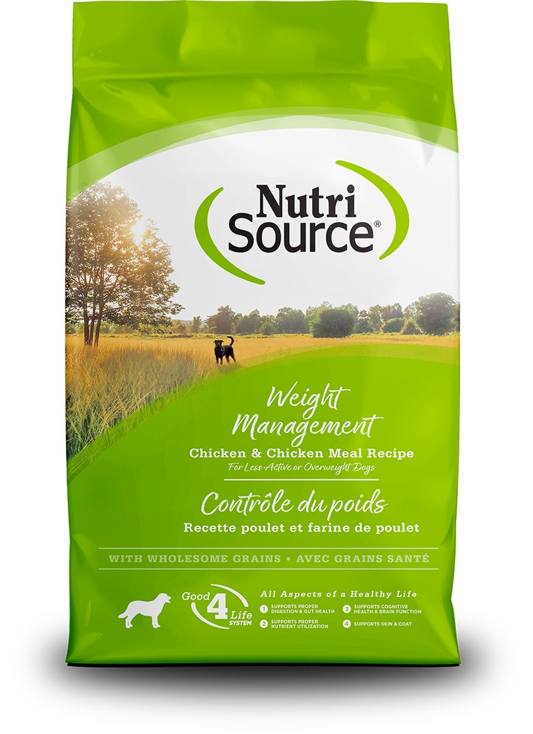 NutriSource Dog Dry Chicken Rice Weight Management Food