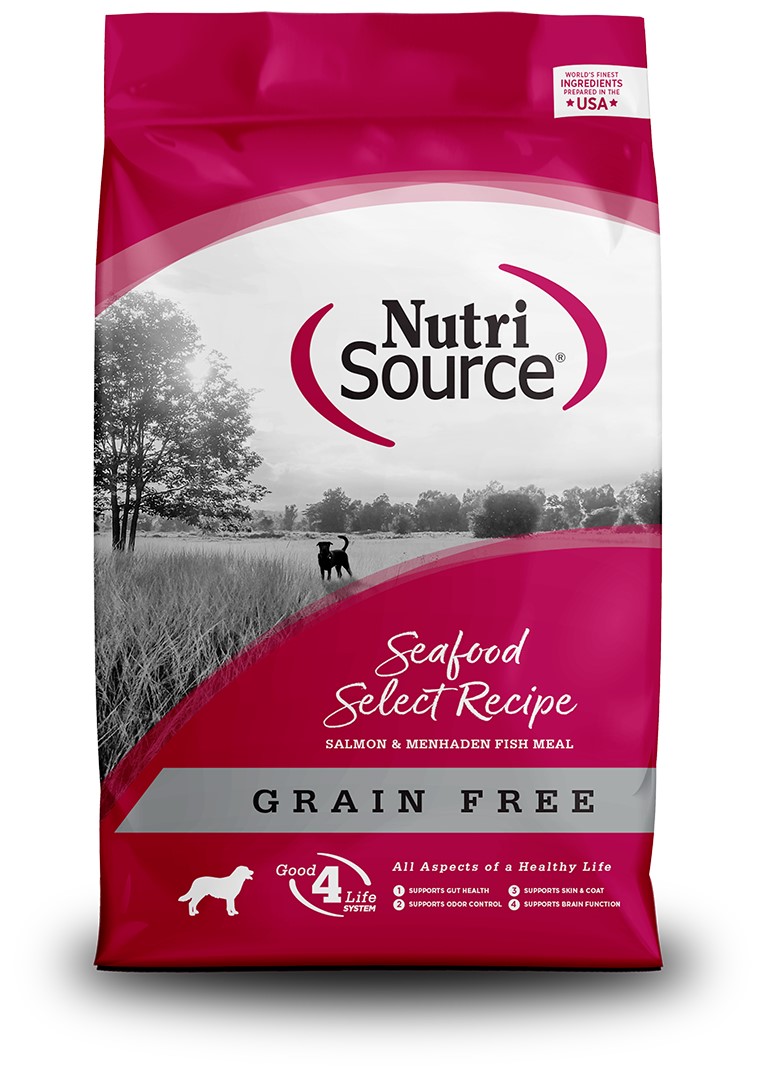 NutriSource Grain Free Seafood Select with Salmon Dry Dog Food