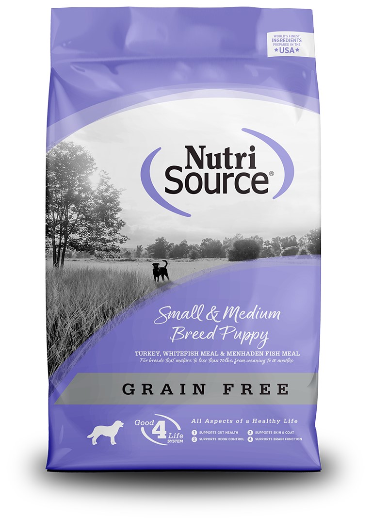 NutriSource Grain Free Small and Medium Breed Puppy Turkey Dry Dog Food