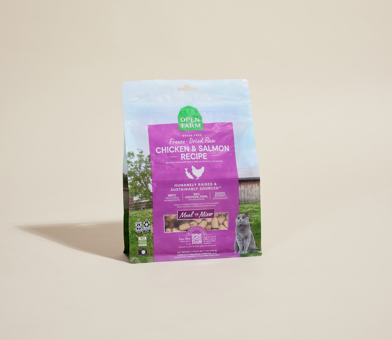 Open Farm Chicken Salmon Freeze Dried Raw Cat Food