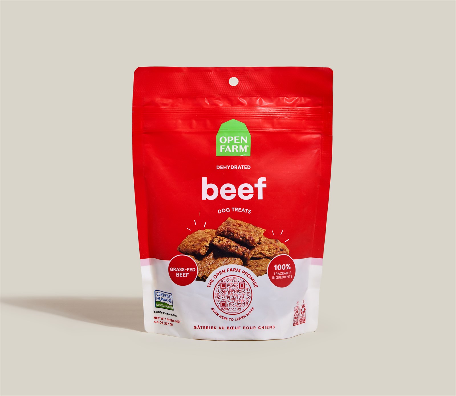 Open Farm Dehydrated Beef Dog Treats