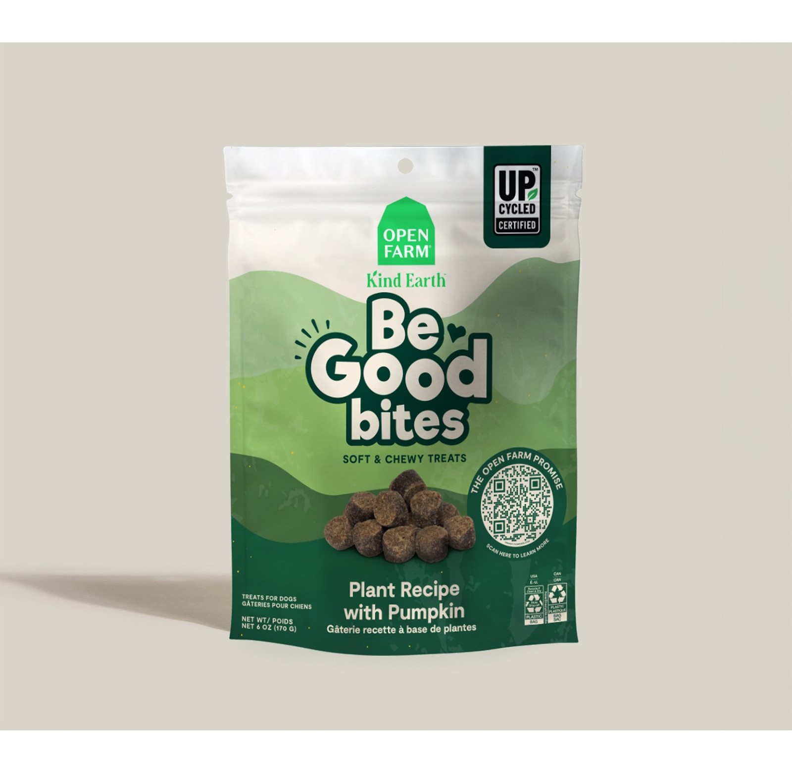 Open Farm Dog Treat Be Good Bites Plant With Pumpkin