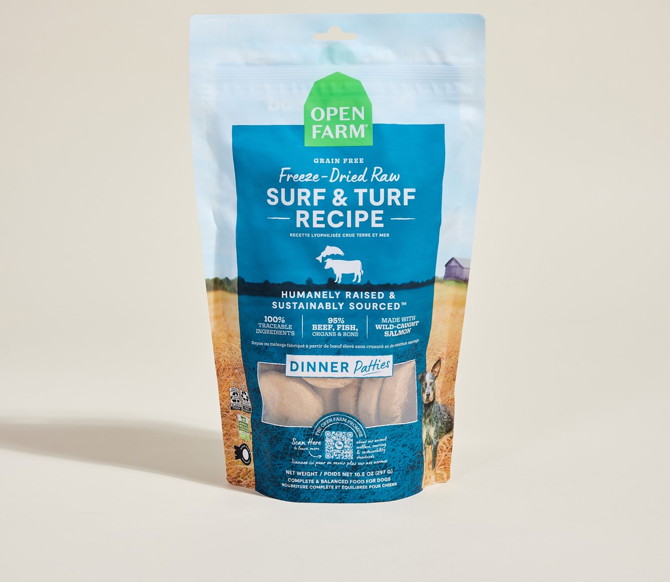 Open Farm Freeze Dried Raw Dog Food Surf and Turf Recipe