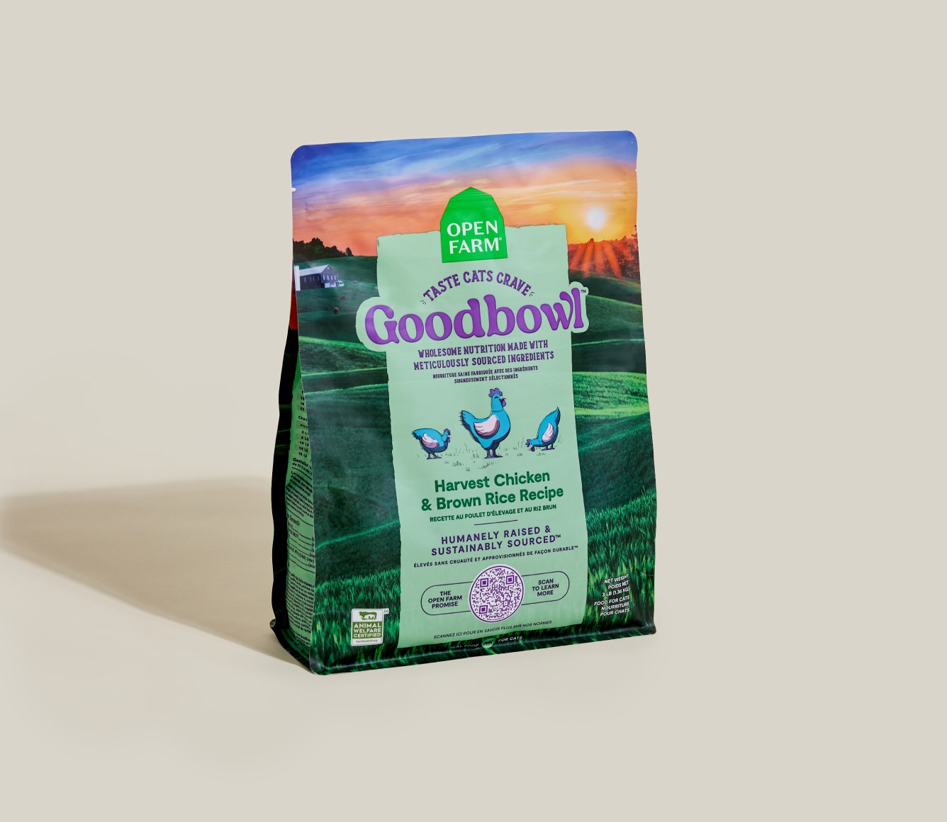 Open Farm Goodbowl Harvest Chicken Brown Rice Recipe Cat Food