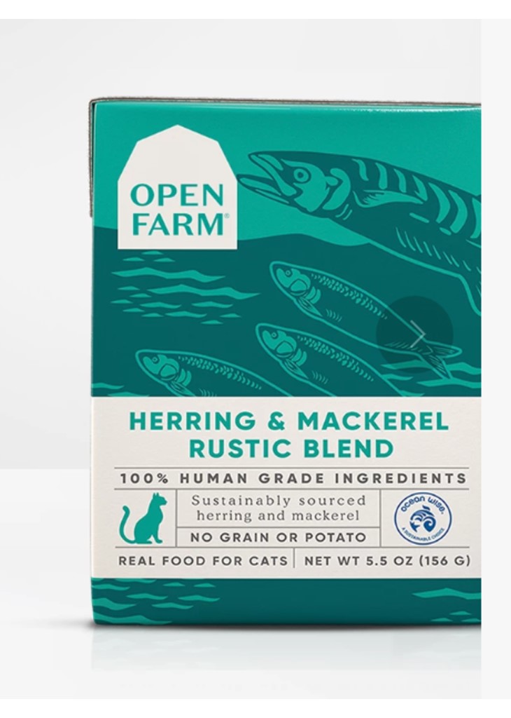 Open Farm Grain Free Herring Mackerel Recipe Rustic Blend Wet Cat Food