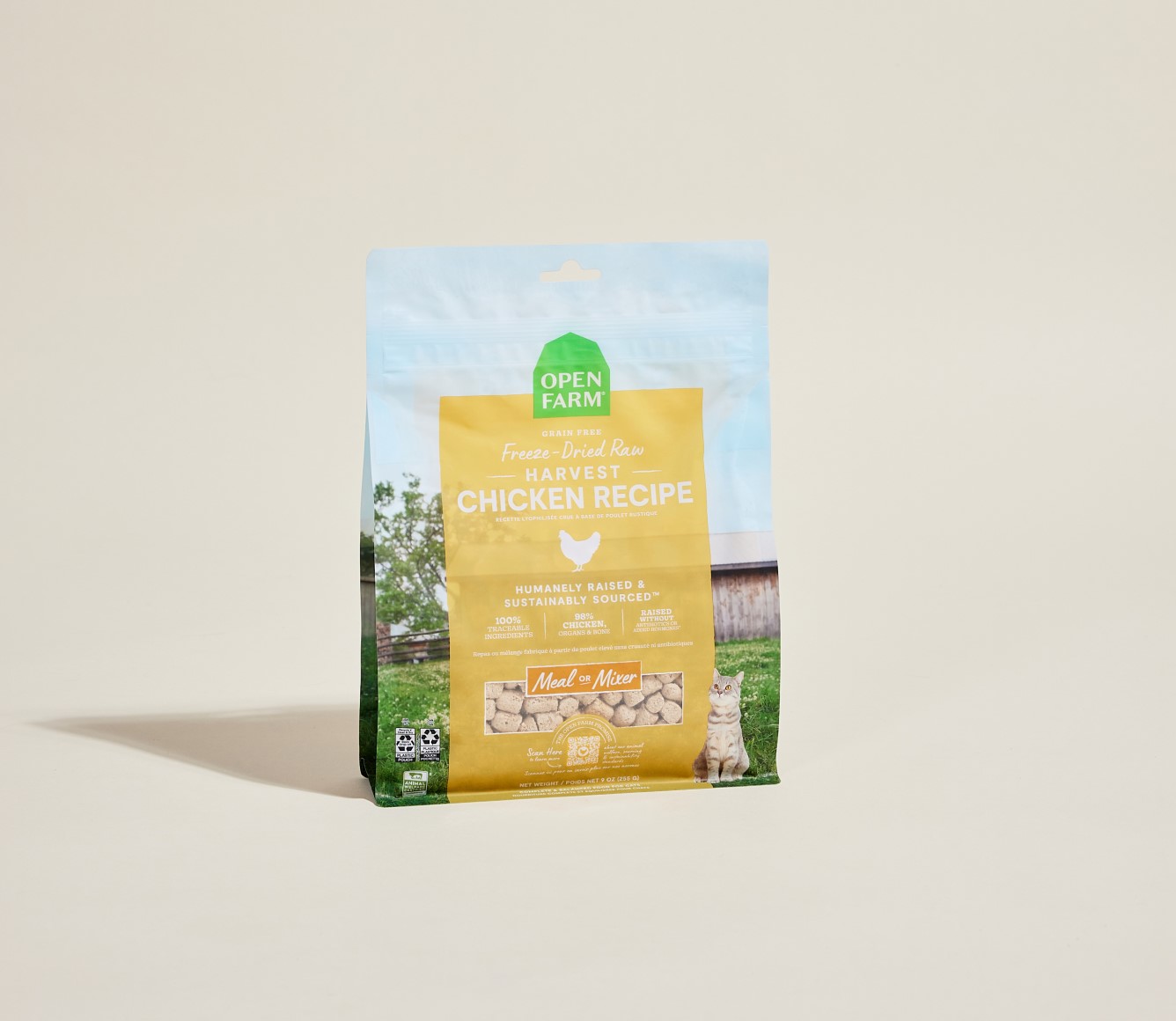 Open Farm Harvest Chicken Freeze Dried Raw Cat Food