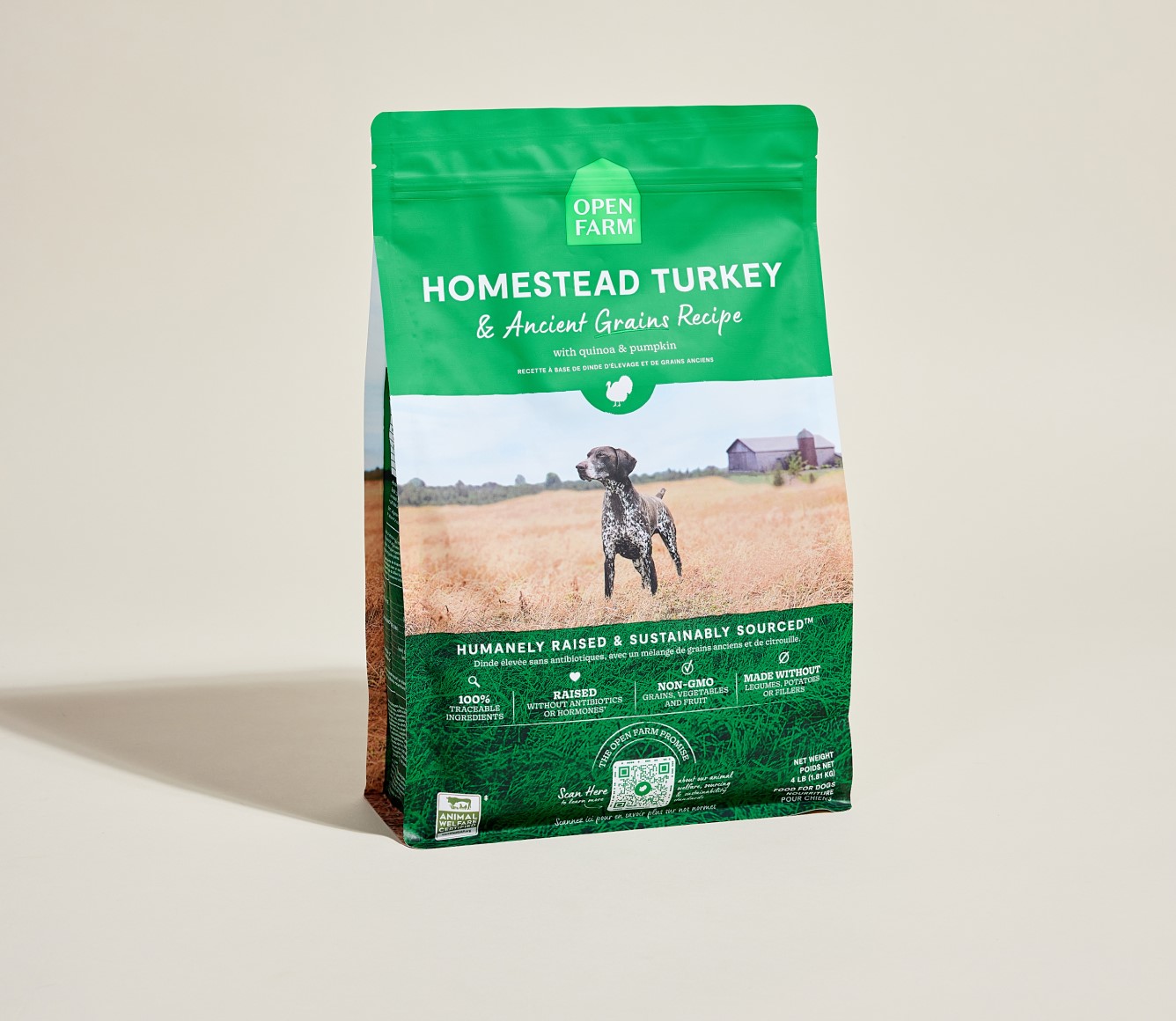 Open Farm Homestead Turkey Ancient Grains Dry Dog Food