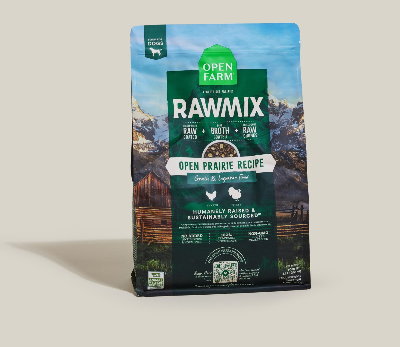 Open Farm Open Prairie Grain Free RawMix for Dogs