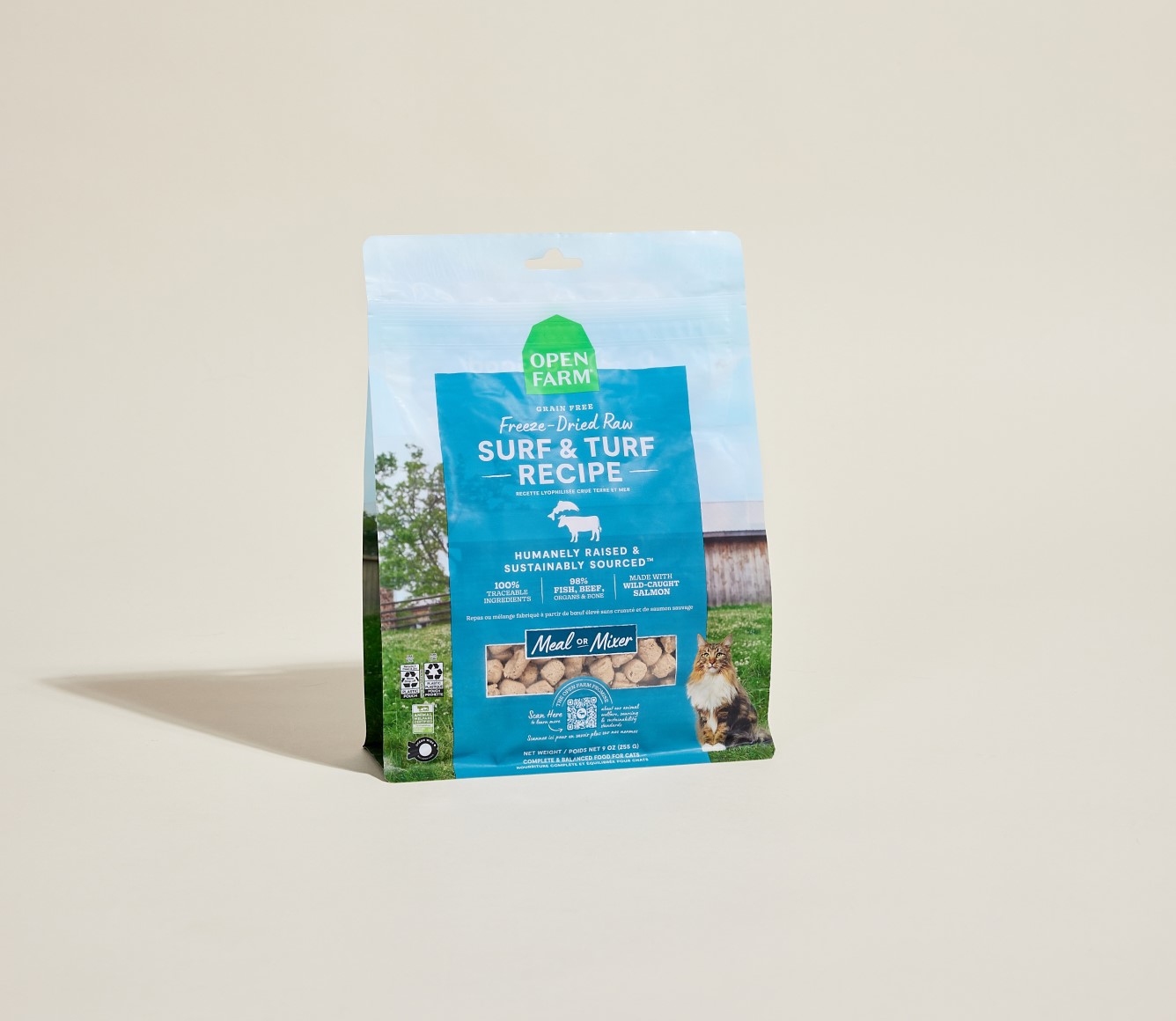 Open Farm Surf Turf Freeze Dried Raw Cat Food