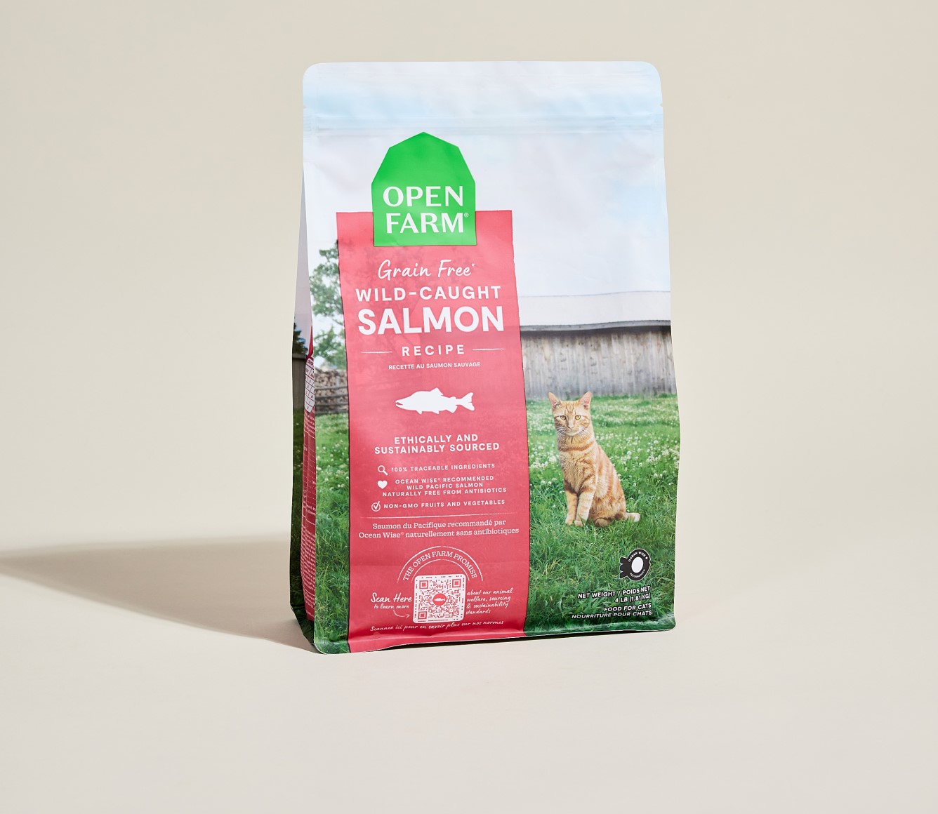 Open Farm Wild Caught Salmon Dry Cat Food