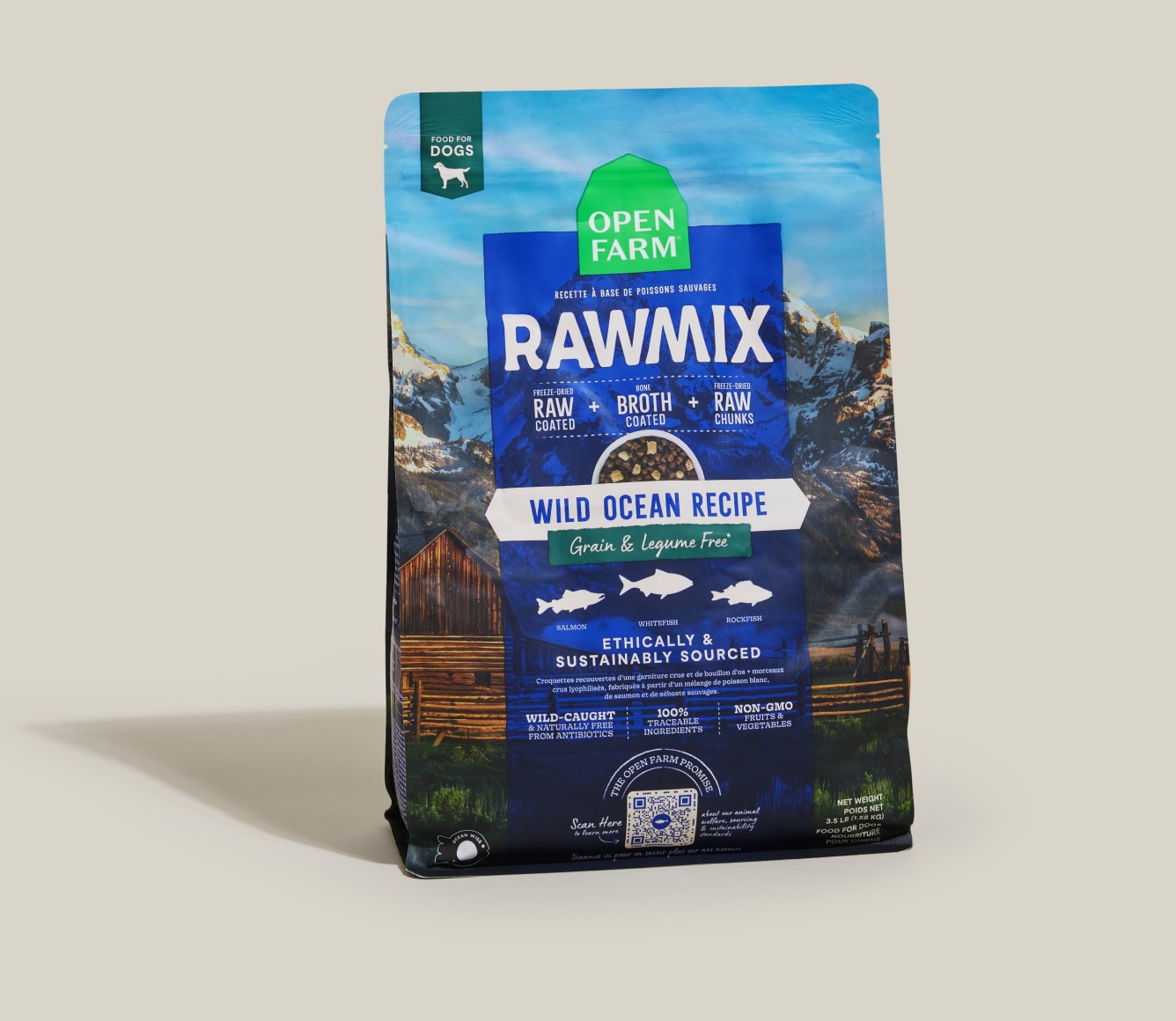 Open Farm Wild Ocean Grain Free RawMix for Dogs