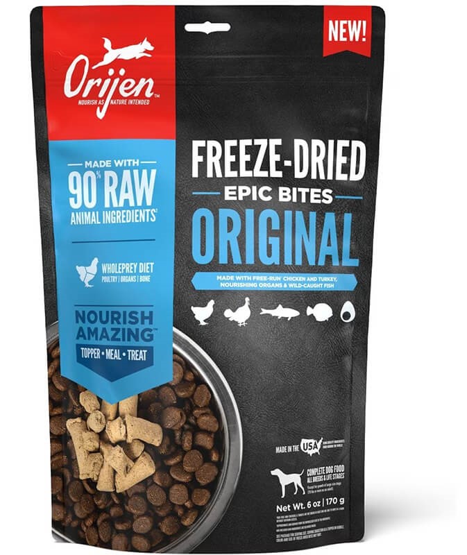 Orijen Original Epic Bites Freeze Dried Dog Food 