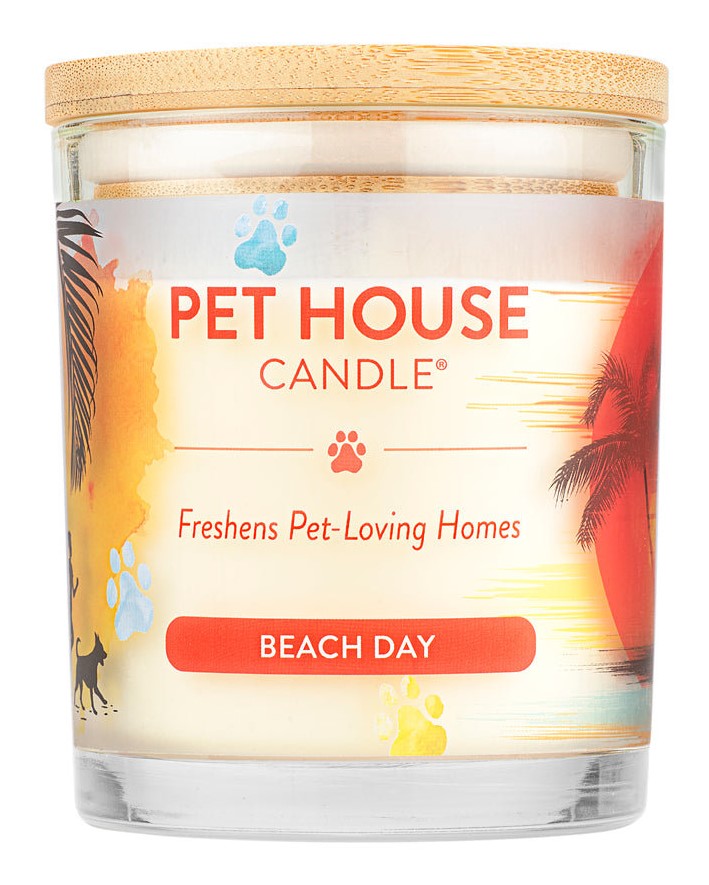 Pet House Beach Day Candle