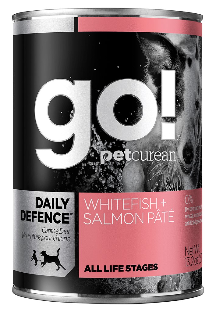 Petcurean Go Daily Defence Whitefish Salmon Pate Canned Dog Food