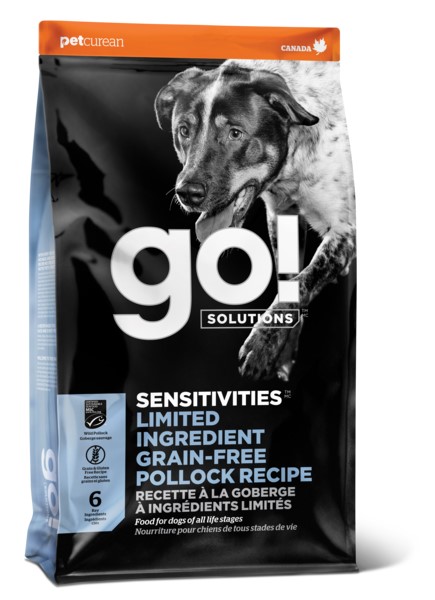 Petcurean GO Sensitivity Shine Limited Ingredients Pollock Recipe for Dogs