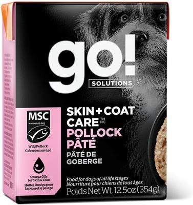 Petcurean Go Solutions Skin Coat Care Pollock Pate Dog Food