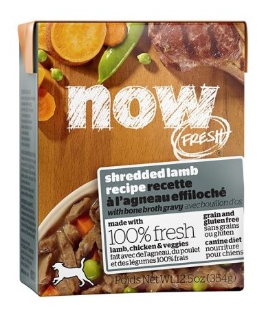 Petcurean Now Fresh Grain Free Shredded Lamb Recipe with Bone Broth Gravy