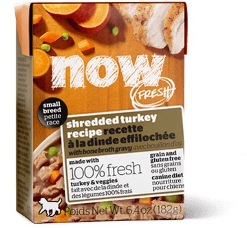 Petcurean Now Fresh Grain Free Small Breed Shredded Turkey Recipe 